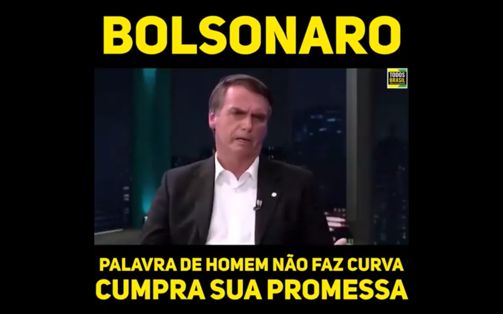Bolsonaro disse uma coisa antes da eleição e agora está fazendo outra