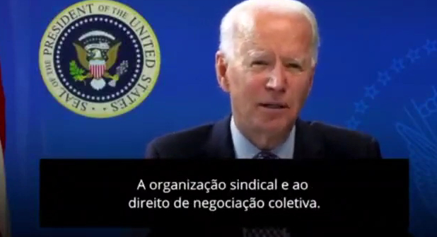 Presidente Biden estimula a organização sindical como meio de fortalecimento dos trabalhadores