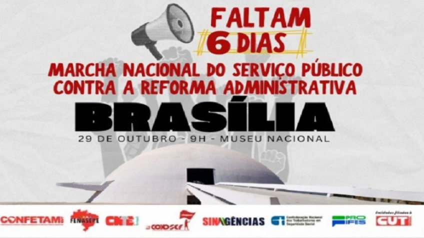 servidores vão às ruas contra retrocessos da reforma administrativa